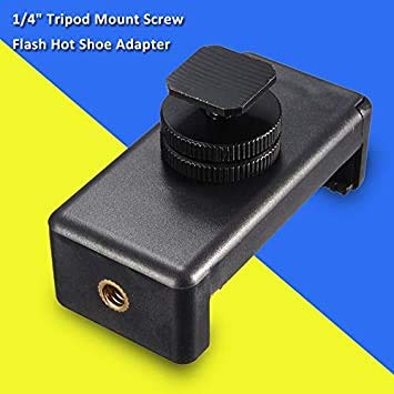 HIFFIN® A E P Universal Mobile Clip New and Small Size Camera and Selfie Stick Holder New Tripod Attachment (Black)