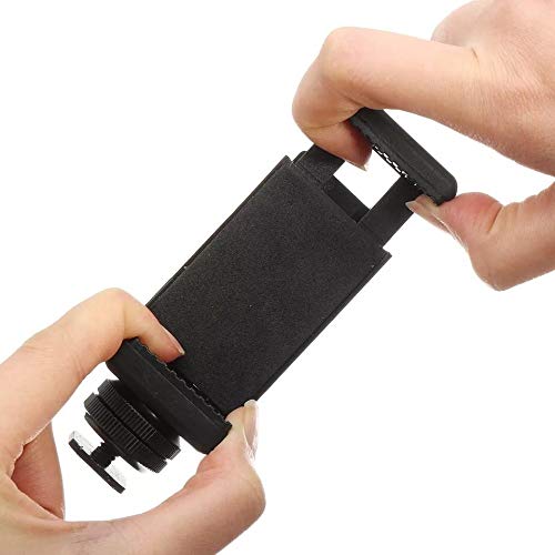 HIFFIN® A E P Universal Mobile Clip New and Small Size Camera and Selfie Stick Holder New Tripod Attachment (Black)