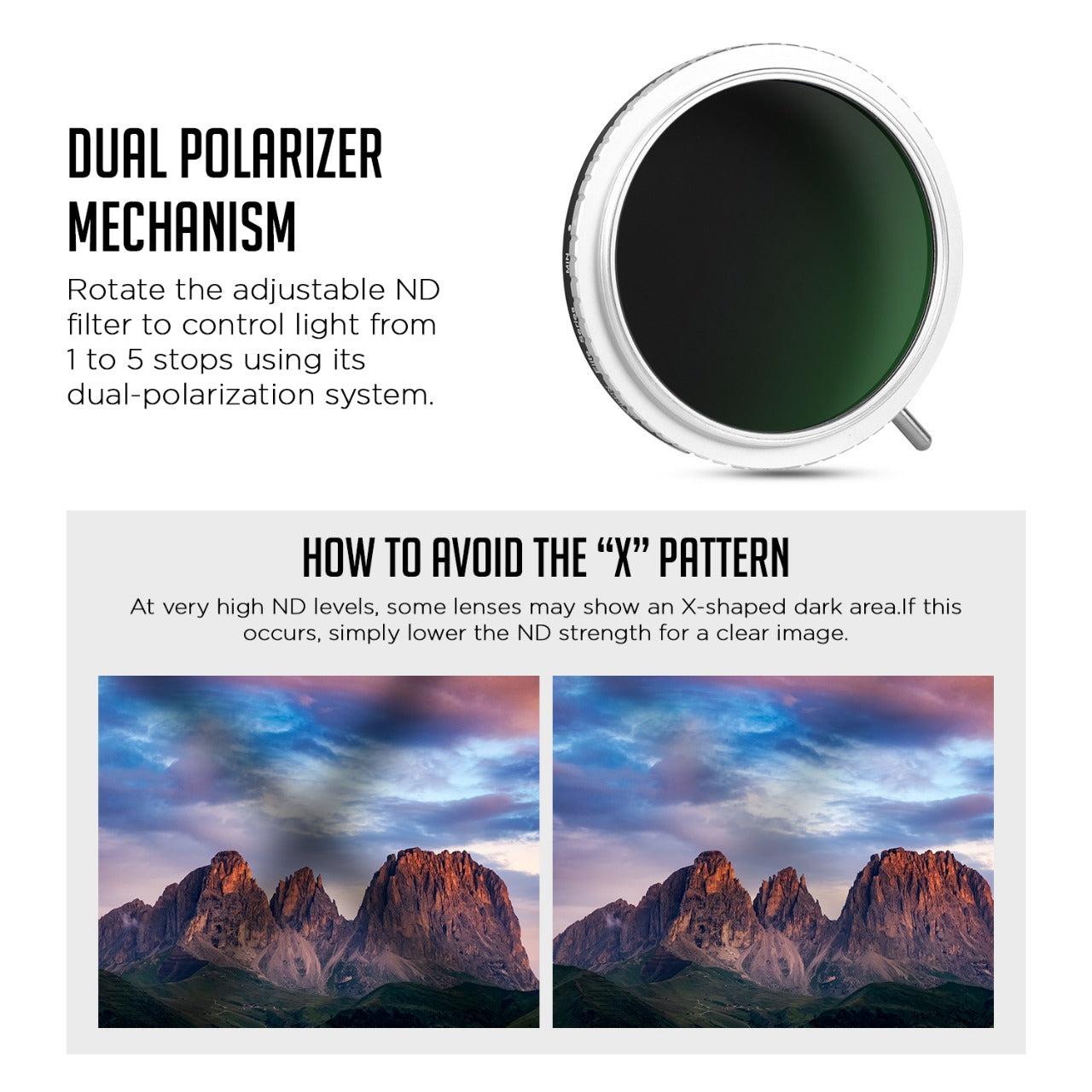 Elite Series ND Filter (67mm–82mm) | HD Multi-Coated | Bag & Lens Cap Included | Waterproof & Slim Design