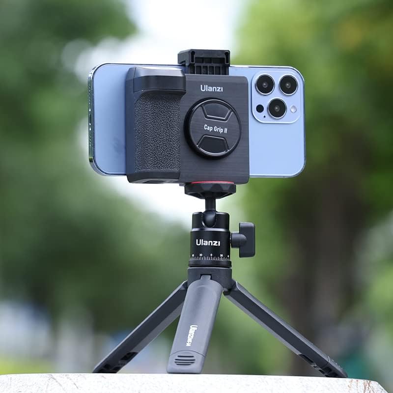 ULANZI CapGrip II Phone Camera Grip w/ Remote, Smartphone Mount, Cold Shoe – CG01