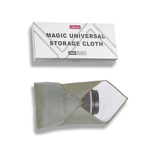 ULANZI Magic Universal Storage Cloth, Easy Wrapping and Safe Protection from Collissions, Bumping and Friction for Camera & Digital Accessories (35 * 35cm)