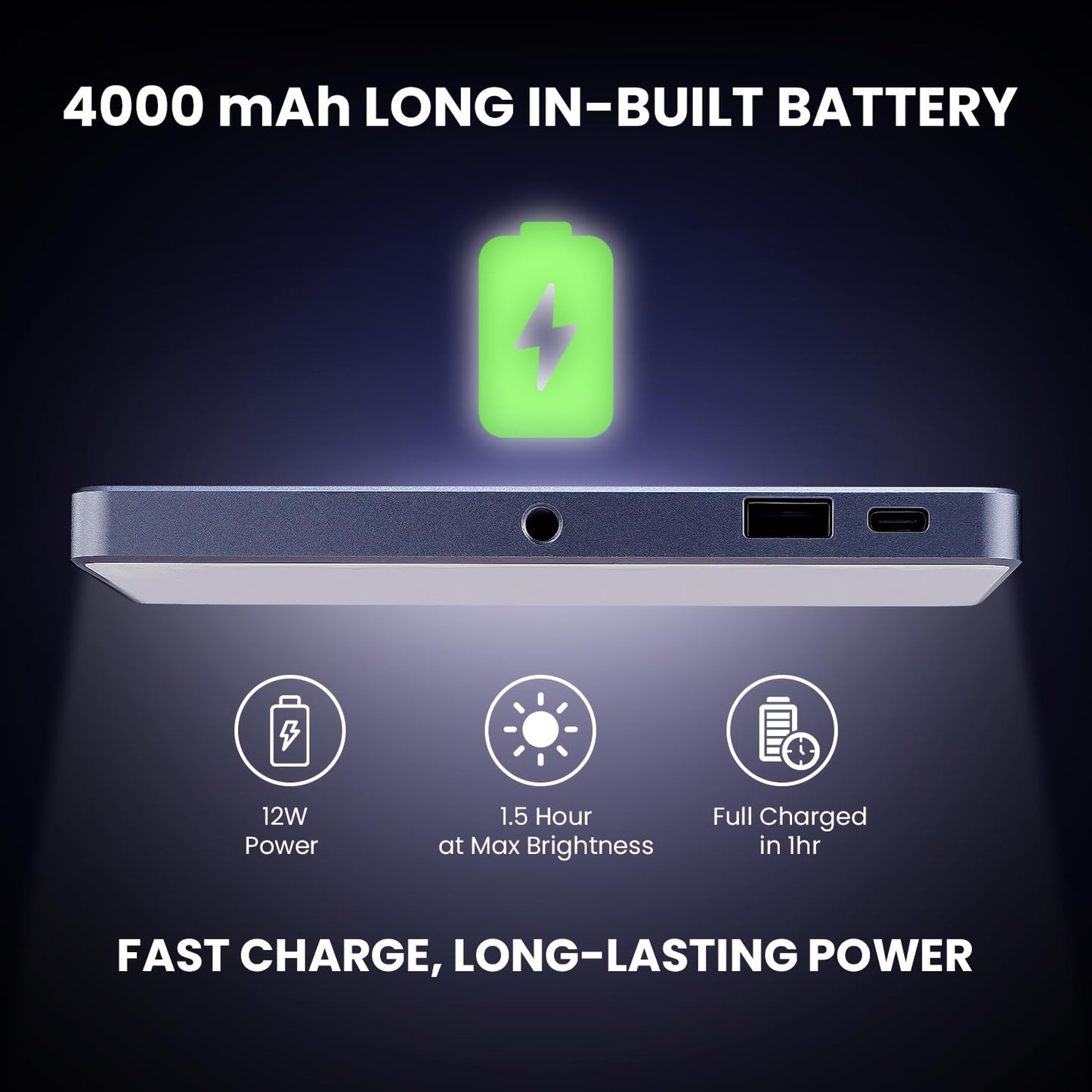 HF-135 Portable RGB LED Video Light, 24 Effects, 2500K-9000K, 4000mAh
