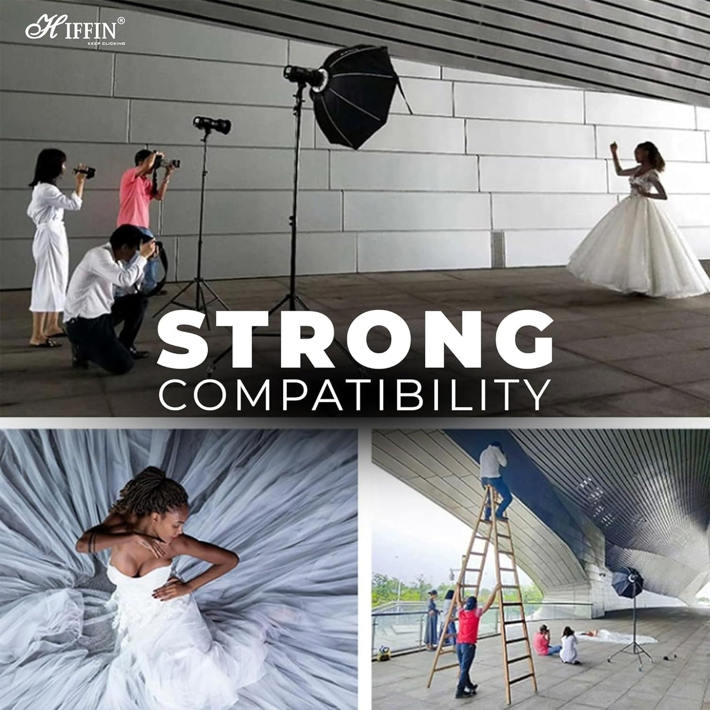 Bowens Mount 65cm/90cm Octagonal Softbox – Lightweight Portable Diffuser for LED Video Light