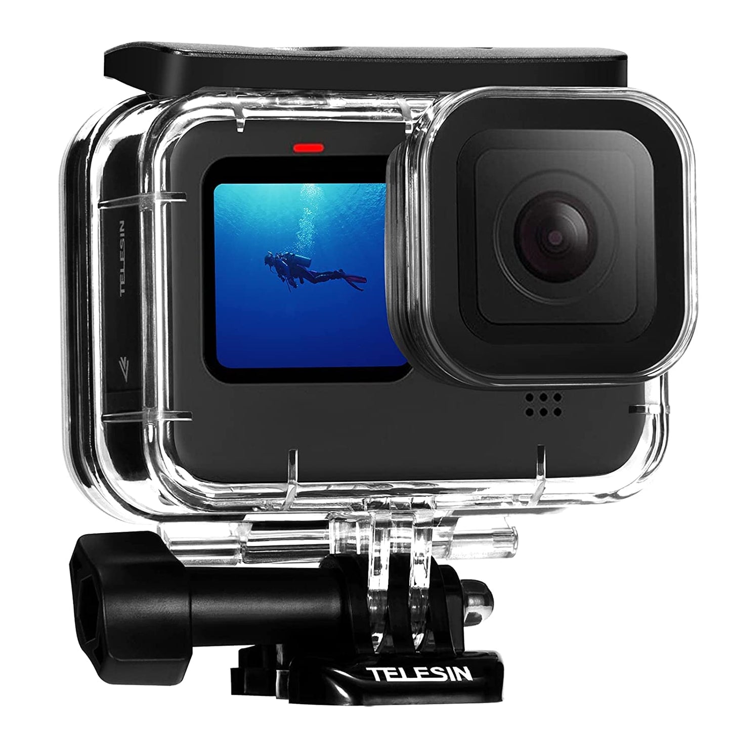 HIFFIN® Waterproof Housing Case for GoPro Hero 9 Black(2020), 196FT/60M Waterproof Case Diving Protective Housing Shell for GoPro Action Camera