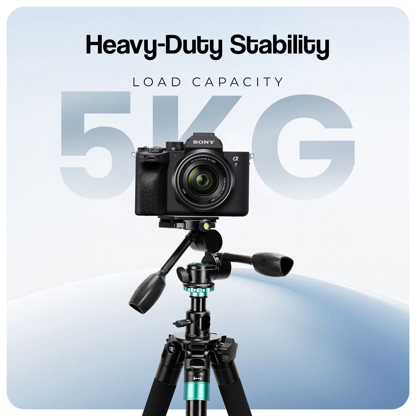HF-999 Professional Portable Tripod Monopod with 3 Way Pan Head