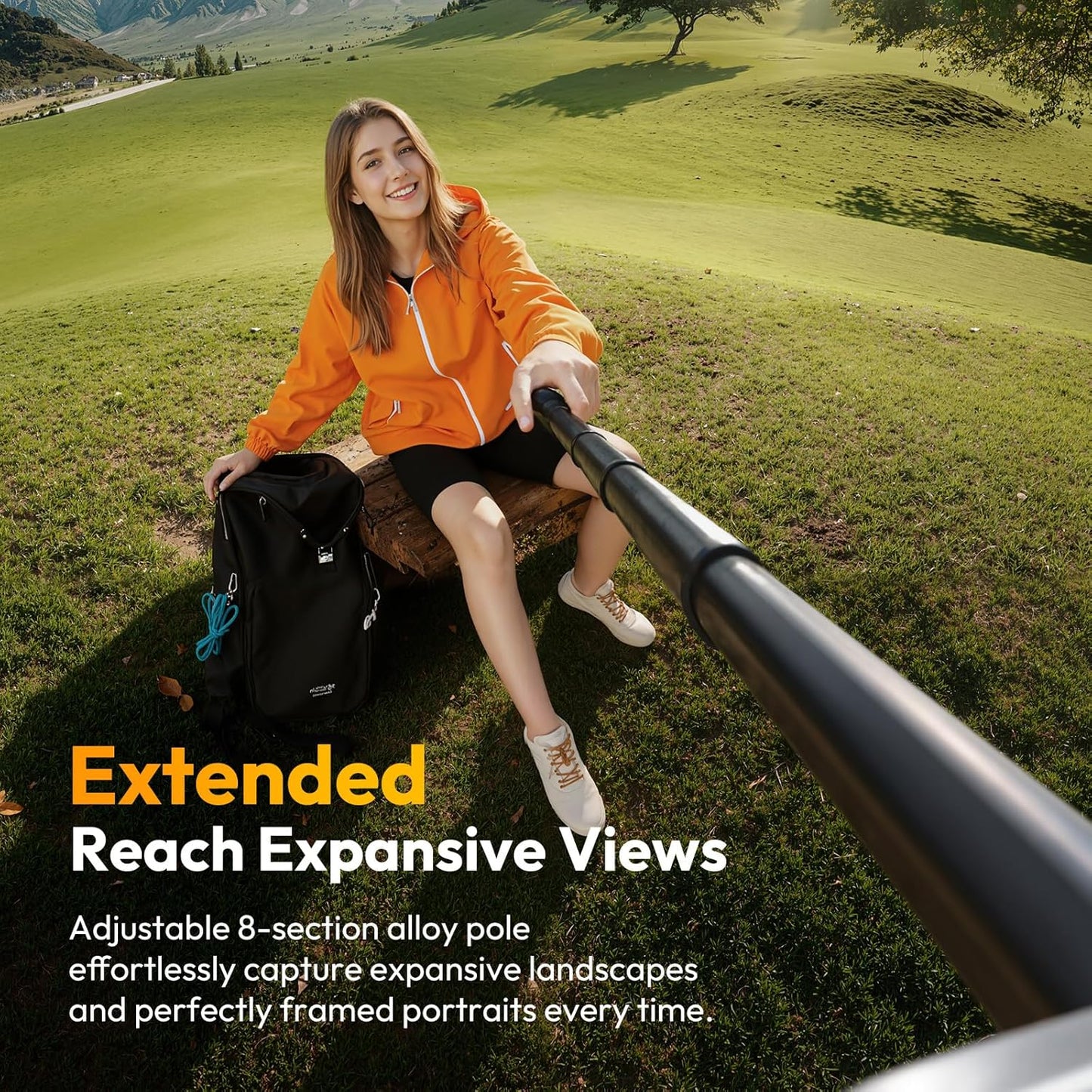 ULANZI SK27 61'' Extendable Phone Tripod/Selfie Stick, Bluetooth Remote