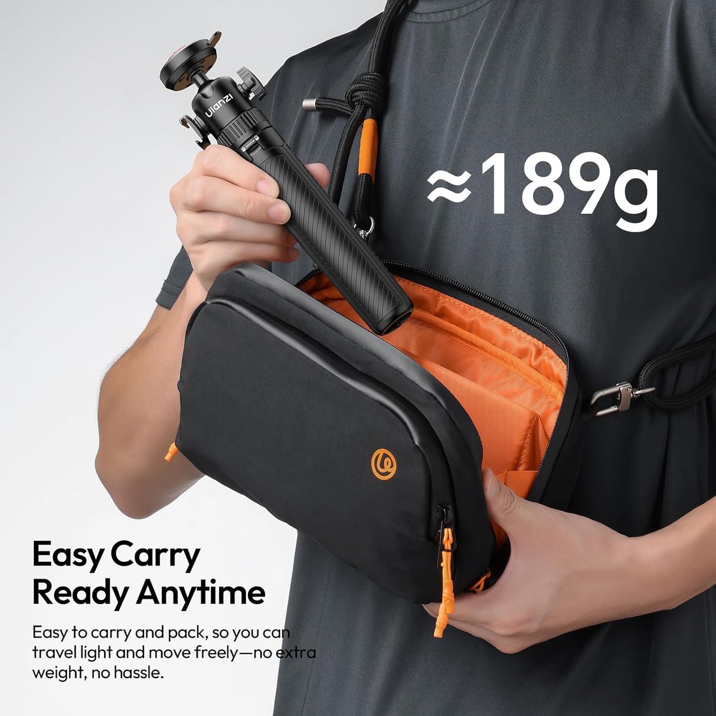 ULANZI MT90 Action Camera Tripod Grip w Ballhead, Cold Shoe & CKA Quick Release