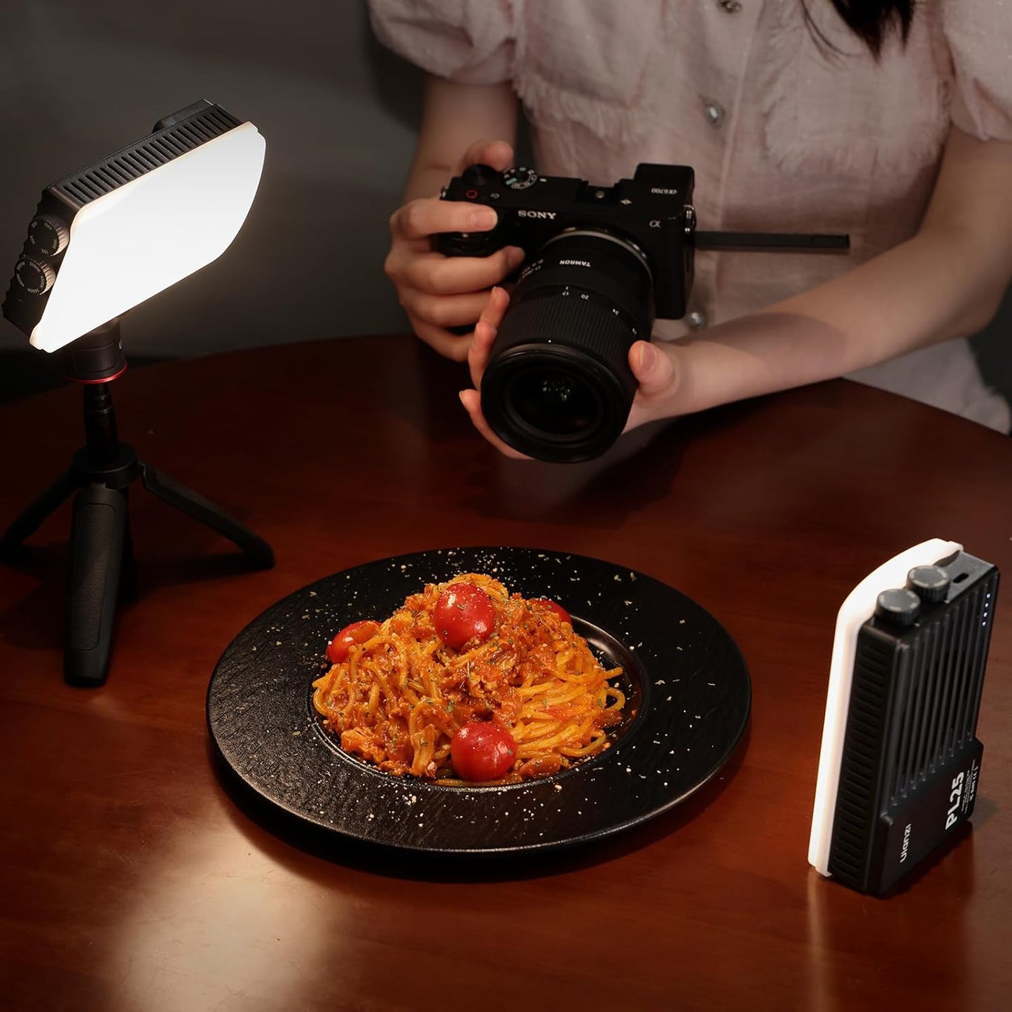 ULANZI PL25 25W LED Video Light, Mini Bi-Color Panel 3200Lux CRI≥96 2700K-6500K