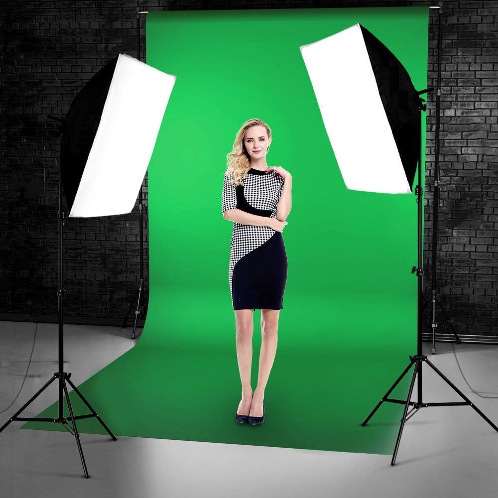 HIFFIN® PRO Quadlux Mark III Soft Led Still & Video Light Softbox 3 Point Lighting Kit with AC Power, YouTube Shooting, Videography, Portrait, Product Photography, Fluorescent Key,Fill,Rim Head Light