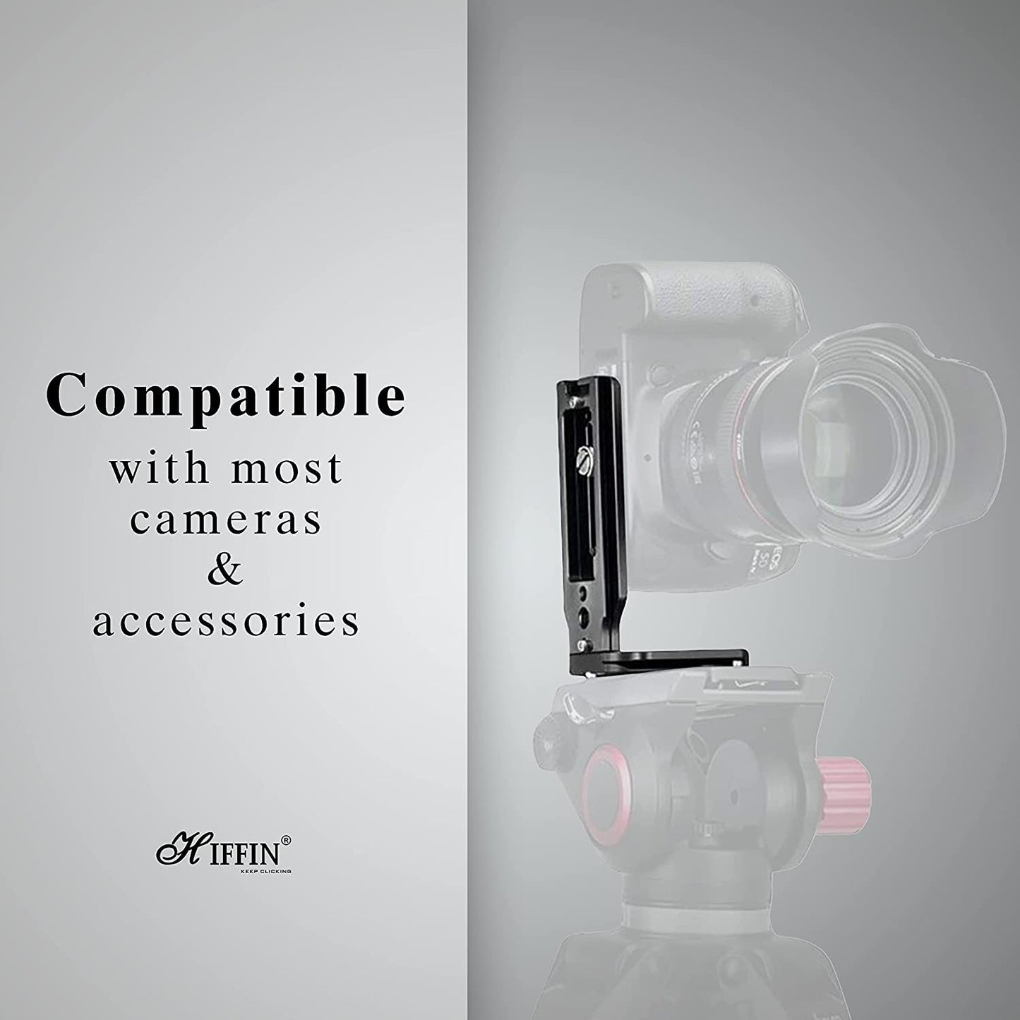 HIFFIN HOT-L-Type Quick Release Camera Vertical Plate Dual Camera Bracket Plate Universal SLR Stabilizer