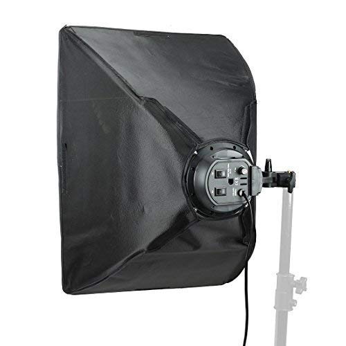 HIFFIN® Set Photography Equipment Kit 50cmx70cm Softbox with 5 in 1 E27 Photo Studio Bulb Holder Base Socket Lamp Bulb Holder Adapter for Photo Video...
