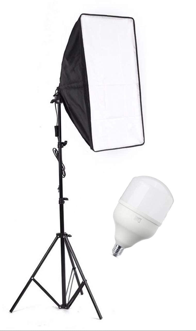 HIFFIN® SL50 W Professional Soft Led Photo & Video Light Softbox Lighting Kit for YouTube Videos Shooting, Studio Videography, Portrait Shooting, Product Photography, Studio Lights for Photography