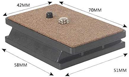 Hiffin Quick Release Base Tripod Plate for hf 880 Tripod for Video Still Photography Shooting Purpose (Black) (880 Quick Release Plate)