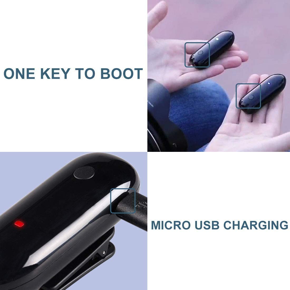 Lensgo LWM-318C Lavalier Wireless Microphone 5 Hour Battery Lifetime Video Mic for Cell Phones Cameras DSLR Gimbal Vlog Audio Interview Lapel Microphone