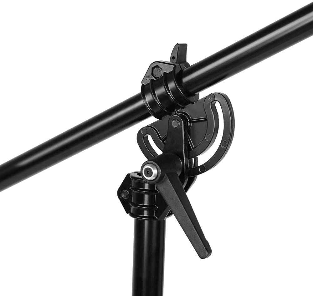 HIFFIN® Maximizer Pro 10ft Two Way Adjustable Photo Studio Light Stand with 6.2ft/190cm Boom Arm and Sandbag, Aluminum Alloy Rotable Tripod for Studio Outdoor Photography Portrait Video