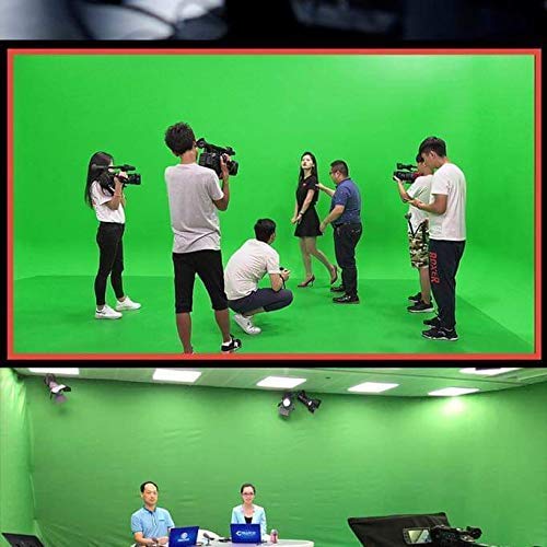 Hiffin Green Backdrop Background 203.2MM X 304.8MM (8x12 Ft) for Studio - Camera Accessory Set of 3