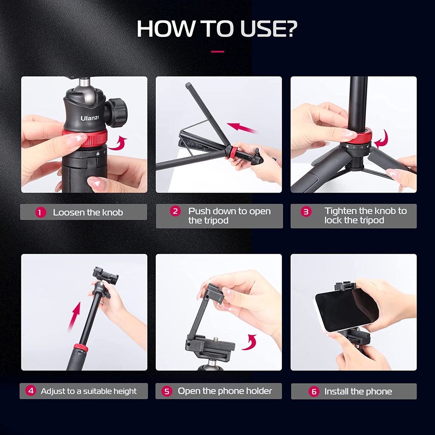 Ulanzi MT-44 Extendable Vlog Tripod (Upgraded)