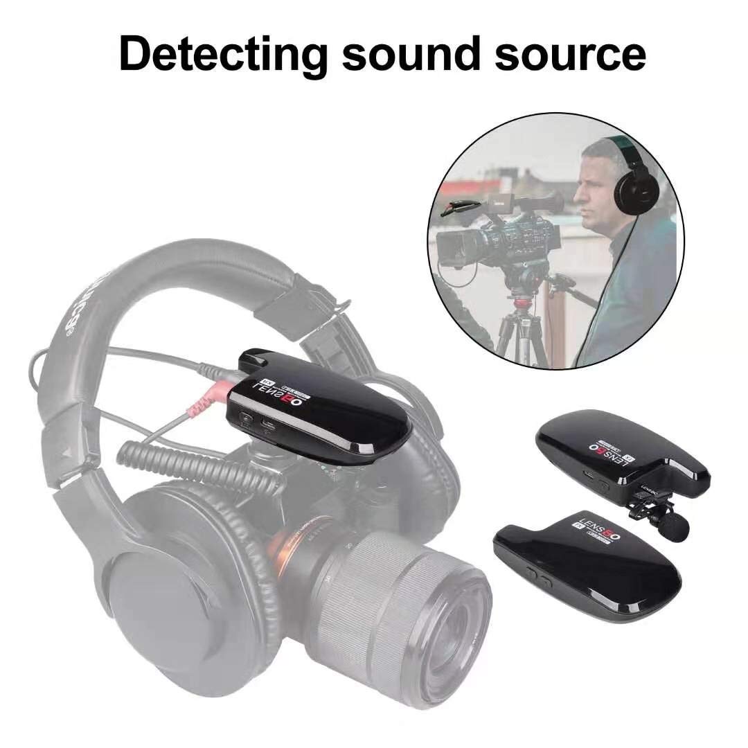 LENSGO LWM-308C Dual-Channels Lavalier Wireless Microphone - 2 Transmitter & 1 Receiver 50 Meter Range 8 Hour Battery for DSLR Camera Smartphones Gimbal Video Vlog Interview Clip-on Lapel Mic (2 TX & 1 RX)