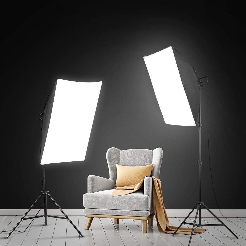 HIFFIN® SL50 W Professional Soft Led Photo & Video Light Softbox Lighting Kit for YouTube Videos Shooting, Studio Videography, Portrait Shooting, Product Photography, Studio Lights for Photography