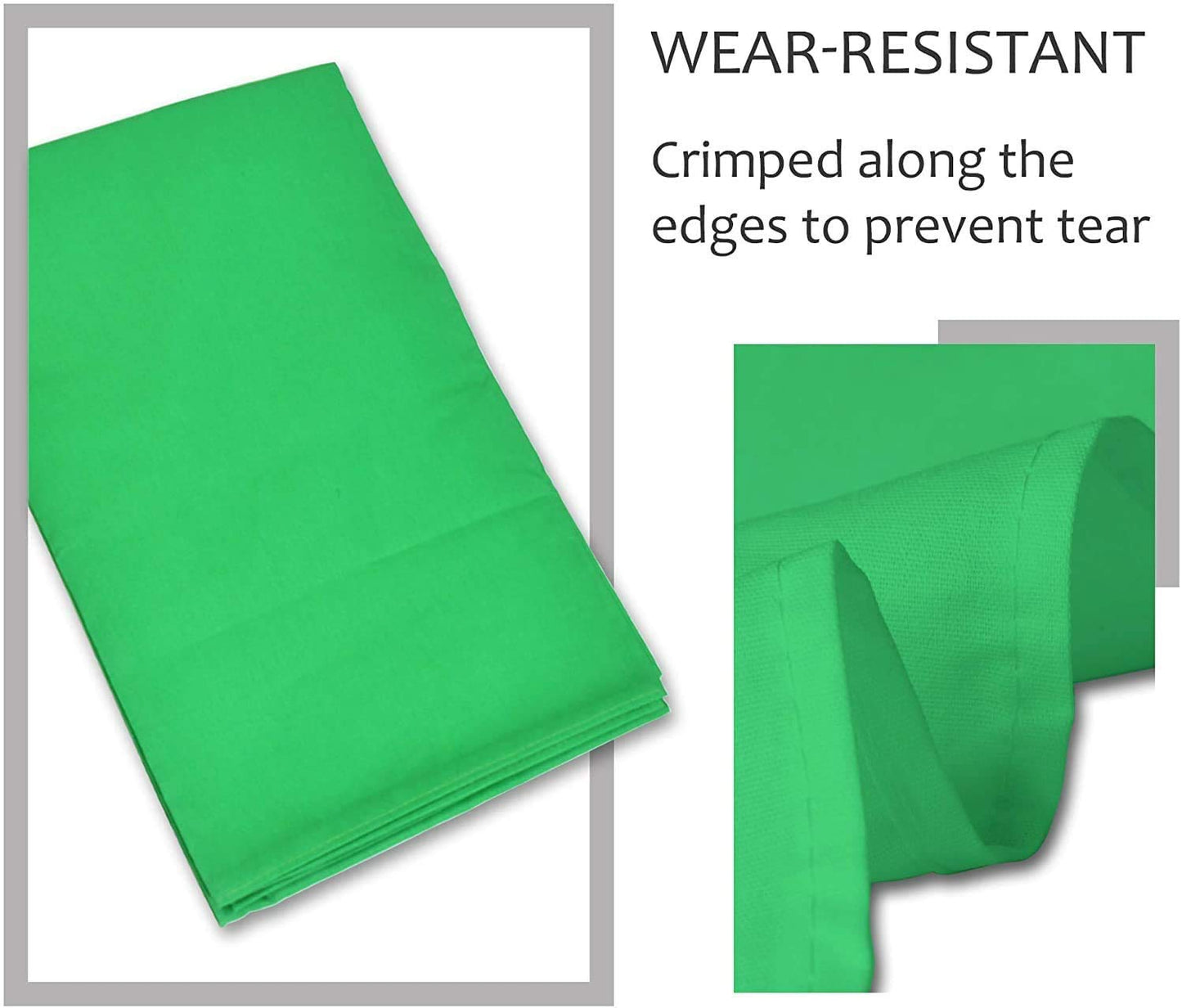 Hiffin Green Backdrop Background 203.2MM X 304.8MM (8x12 Ft) for Studio - Camera Accessory Set of 3