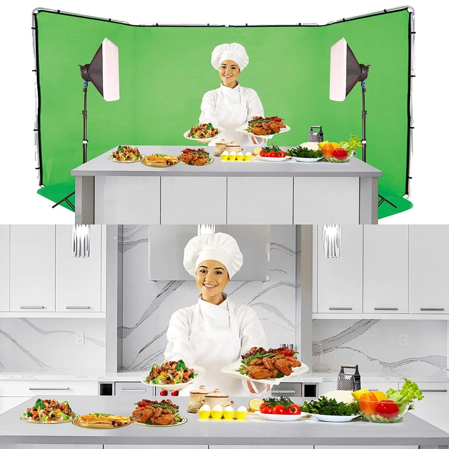 HIFFIN Trilux E27 Four Holder Soft Box Studio Kit For Photography, YouTube Lighting Fluorescent Light for Still & Video (WOB)