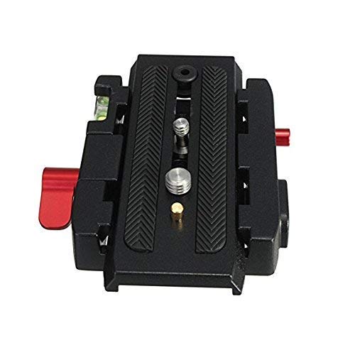 HIFFIN® Universal Quick Release Camera Adapter Mount System with Slide Plate with 1/4" and 3/8" Screws for Benro, Manfrotto & Other Professional Tripods (Quick Release Plate)