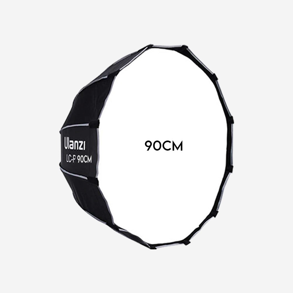 ULANZI (90 cm) Lightweight & Portable Soft Box Comes Quick Release Octagonal Softbox With Grid & 2 Diffuser Sheets | Carrying Case | (Octagonal Softbox 90 cm)