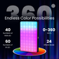 RGB Selfie Light, Clip, 24 Modes, CRI 95+, 3000mAh