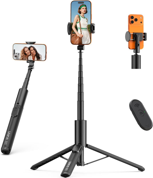 ULANZI SK27 61'' Extendable Phone Tripod/Selfie Stick, Bluetooth Remote