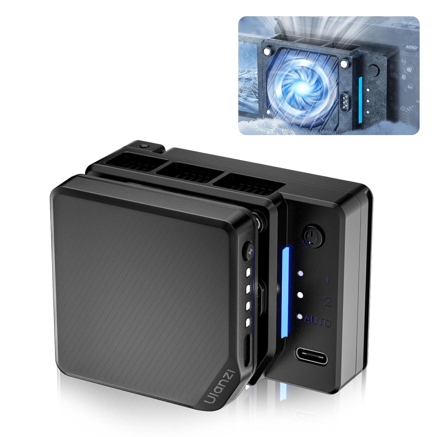 ULANZI CU01 Camera Cooler Kit DSLR/Mirrorless, Fan, 3000mAh, 3 Speeds, Auto Temp