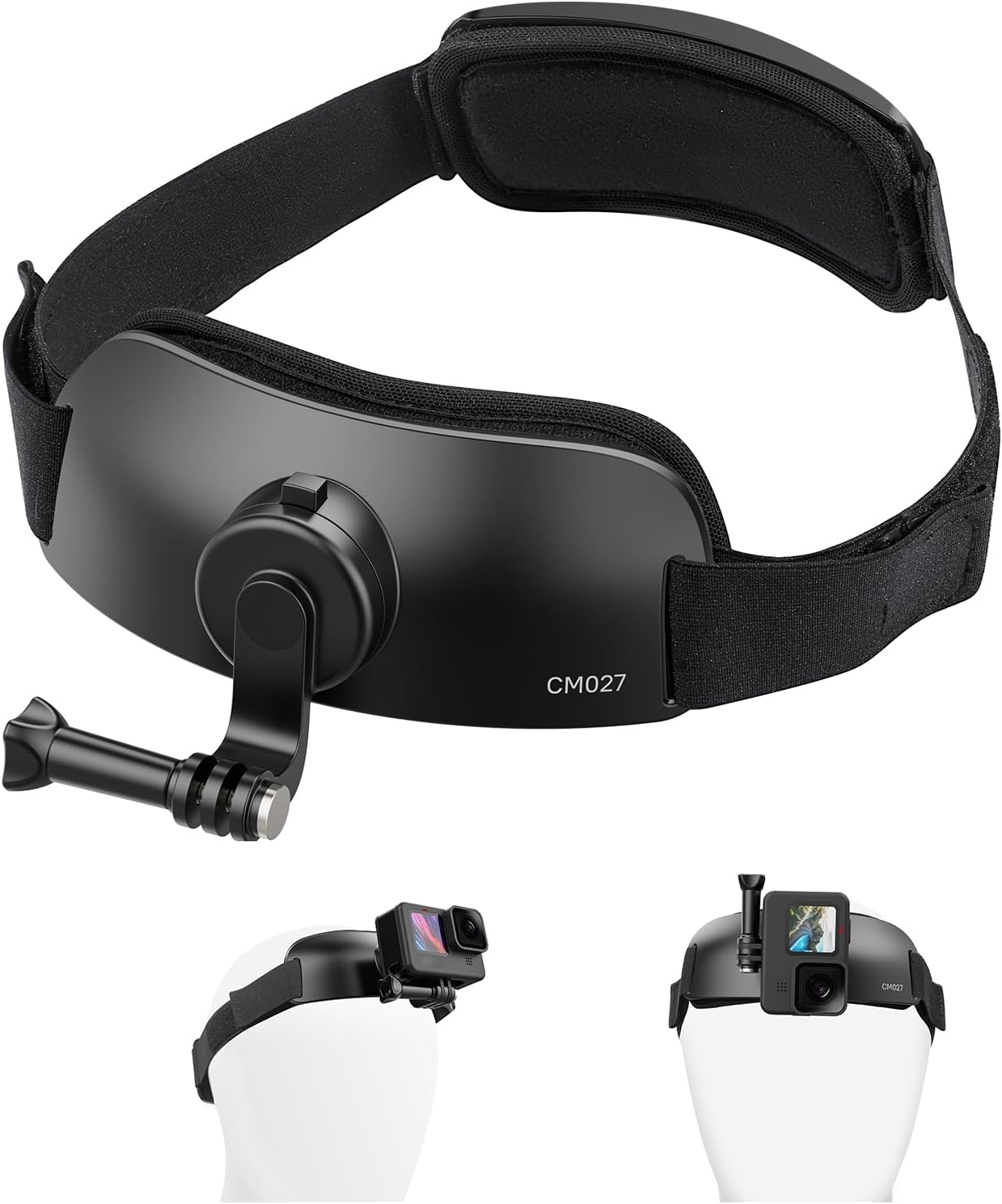 CM027 Head Strap Mount Vertical GoPro Hero 13/12/11/10/9/8/7 DJI Insta360
