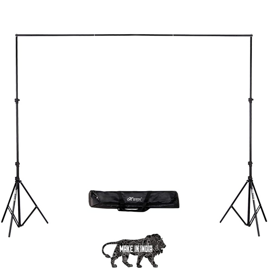 HIFFIN 9x9ft Studio Background Support Kit with Carry Bag