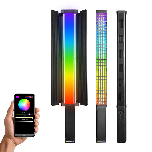 HF-1000 RGB LED Light Stick | 60 Watt, 18700 Lux | 2500K-9000K | CRI 95+ | 24 FX | App Control