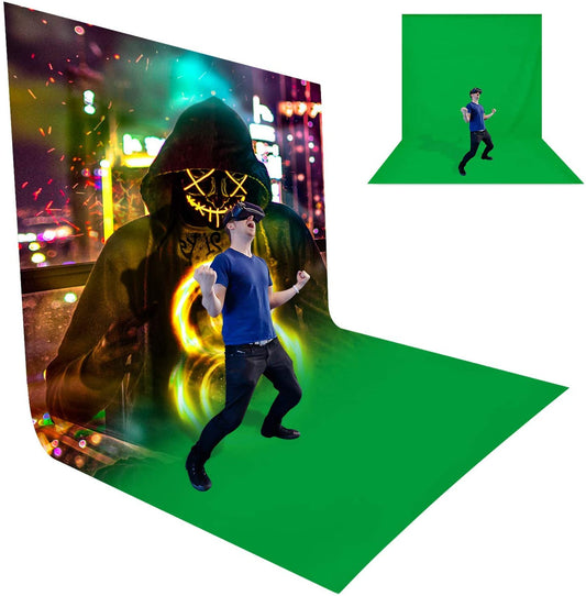 HIFFIN Professional 8X20Ft Green Screen Backdrop for Photography Background, Large Green Screen for Photoshoot
