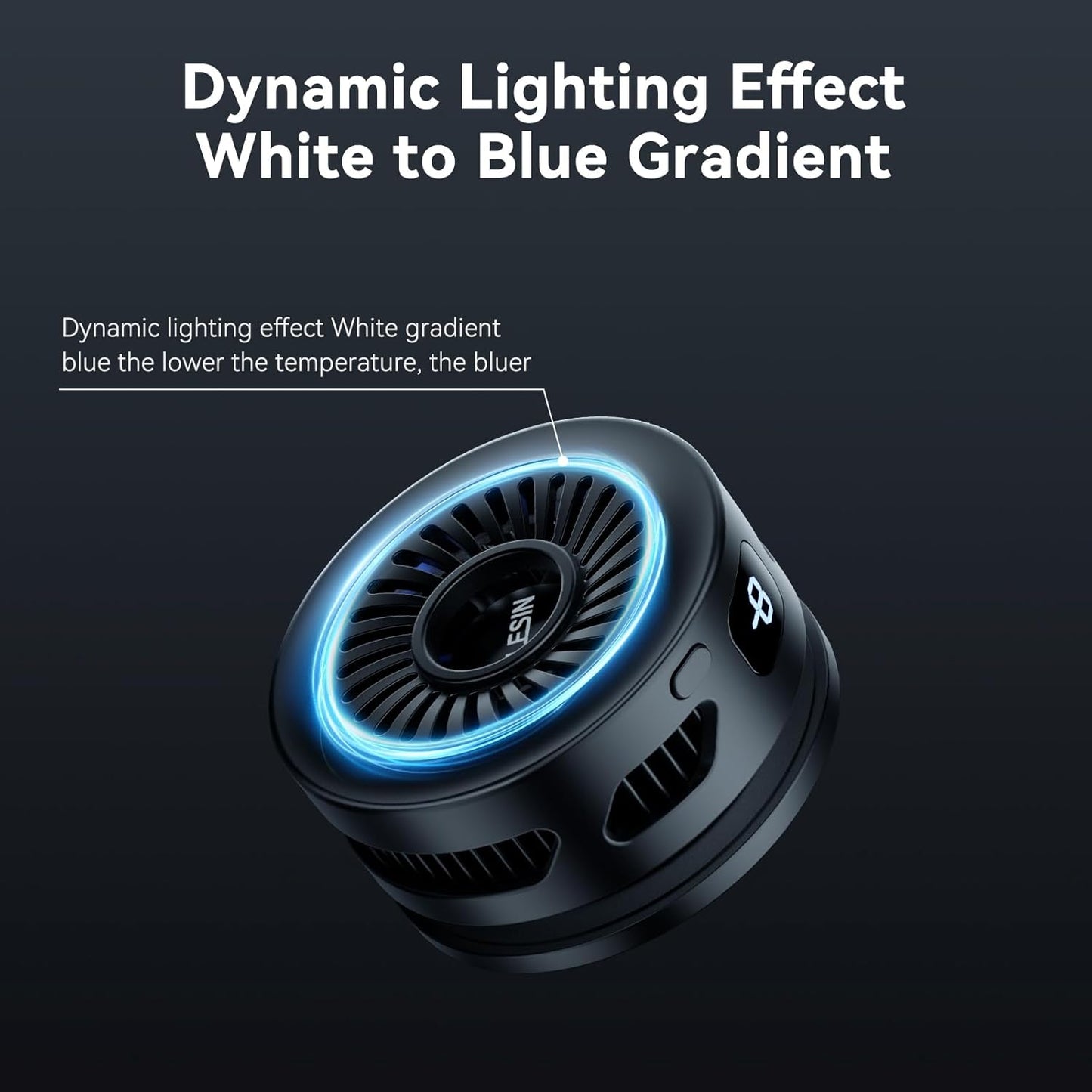 TELESIN Magnetic Phone Cooler for Gaming & Streaming, Semiconductor Cooling, Wireless Charging