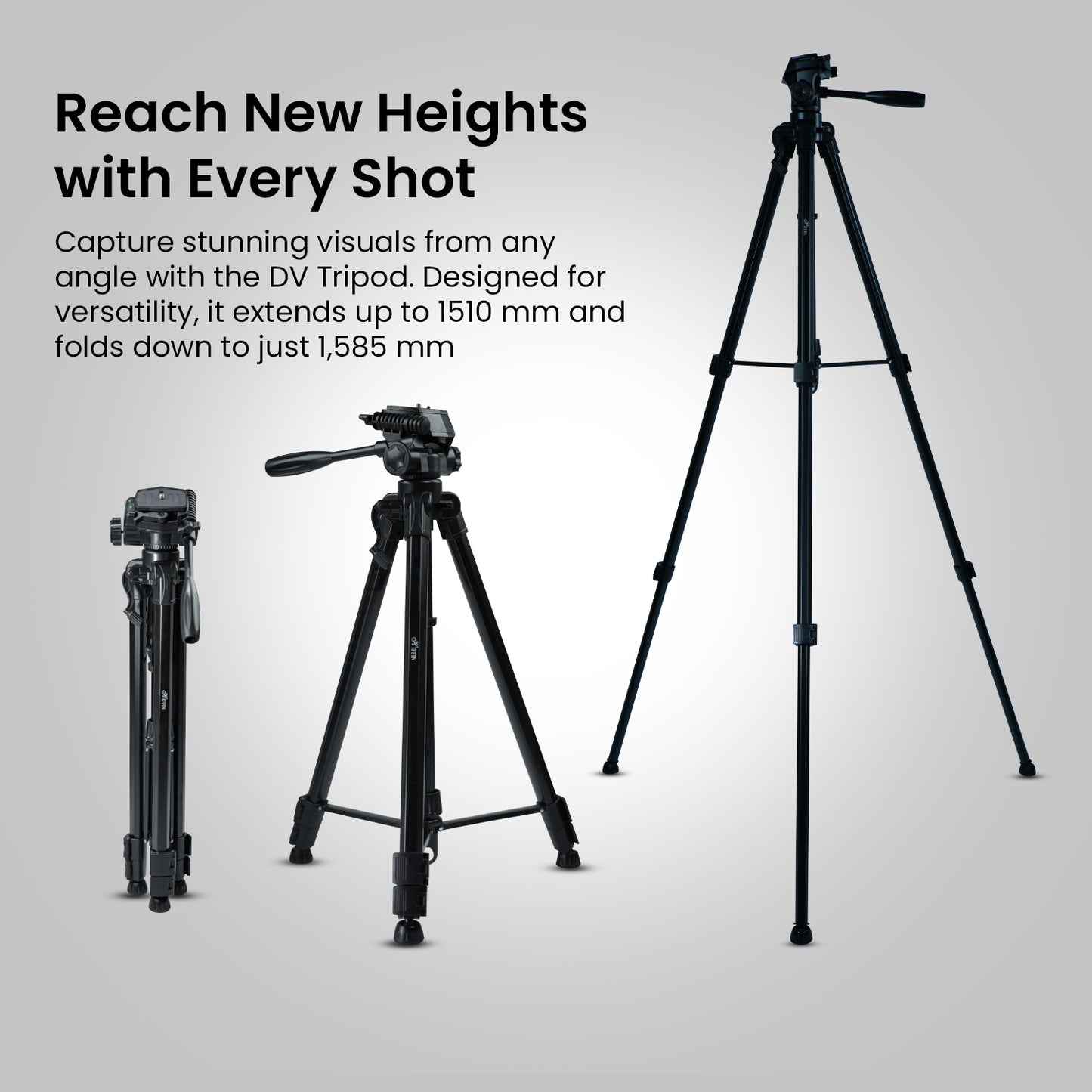 HF-3600 Professional Portable Lightweight Travel Aluminum Camera Tripod