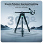HF-999 Professional Portable Tripod Monopod with 3 Way Pan Head