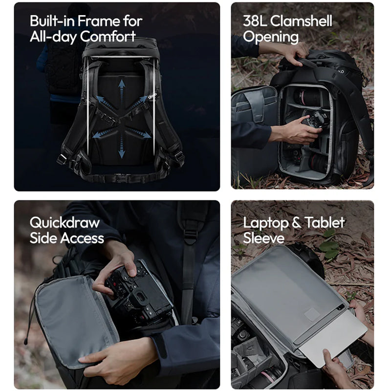 Ulanzi AB01 Photography Mountaineering DSLR Camera Travel Backpack