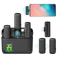 ULANZI J12 Wireless Lavalier Omnidirectional Microphone for USB C Phone, 2-in-1 Plug-Play Mic with Charging Case