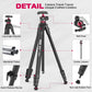 ULANZI MT-55 Travel Tripod Stand for DSLR & Smartphone, Ombra