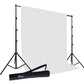 HIFFIN Photography Backdrop Stand Kit with (8*12) White Muslin Curtain