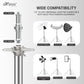 HIFFIN Stainless Steel Heavy Duty 99.06-279.4 CM Adjustable Light Stand with 0.635 CM to 0.9525 CM Universal Adapter for Studio Monolights, Softbox, and More Equipment