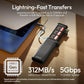 ULANZI CR2 SD TF Card Reader Case USB-C UHS-II IP54 High Speed (Black)