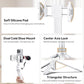 ULANZI TT88 Magnetic Tripod 57" Selfie Stick w/ Remote & Cold Shoes - White