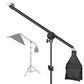 HIFFIN Photo Studio 9 FT Light Stand with 4.5 FT Boom Arm and Empty Sandbag for Supporting Softbox Lighting Photography Tripod with Carry Bag