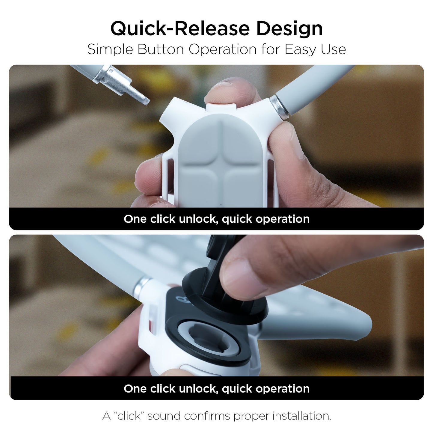 Magnetic Neck & Chest Mount | 360° POV Vlog Holder with Quick-Release Grip, IPhone & Android