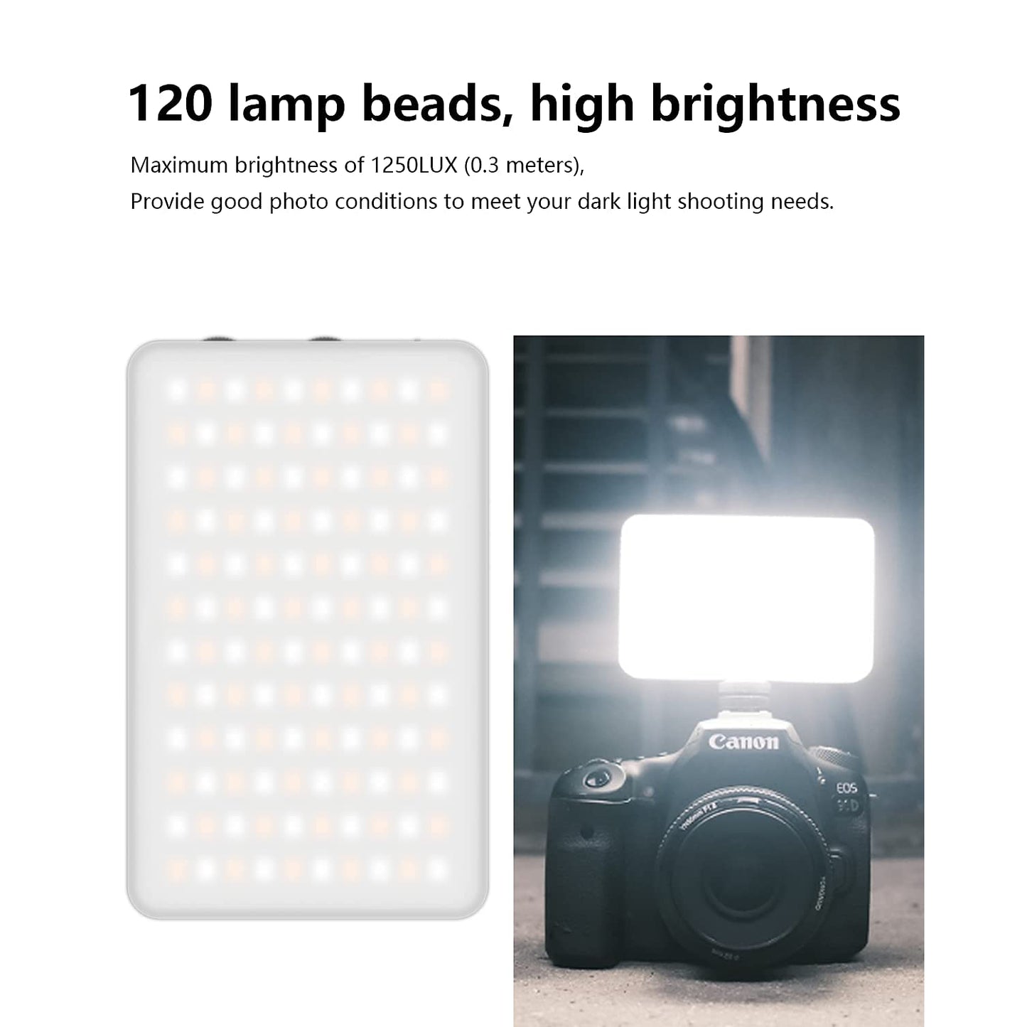 ulanzi VL-120 RGB Video Light, Pocket LED with 3100mAh Battery, 20 Effects