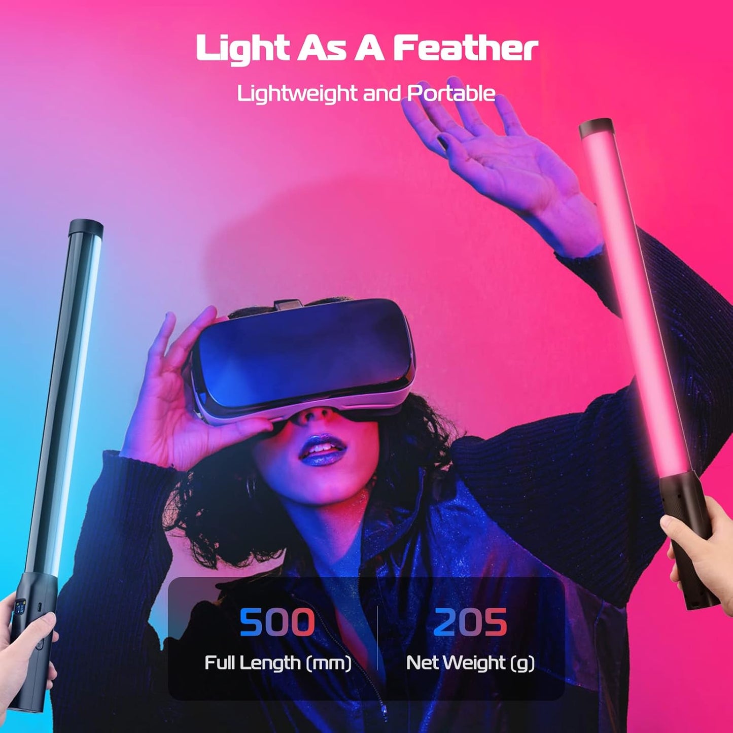 Ulanzi VL 119 RGB Light Stick 2500K-9000K, CRI 95+, 2000mAh LED