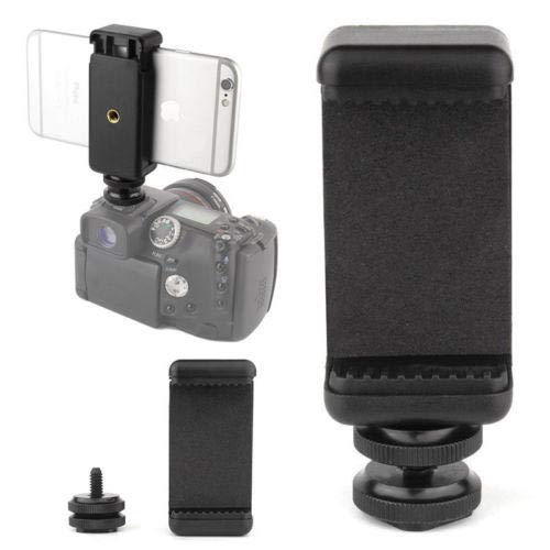 HIFFIN® A E P Universal Mobile Clip New and Small Size Camera and Selfie Stick Holder New Tripod Attachment (Black)