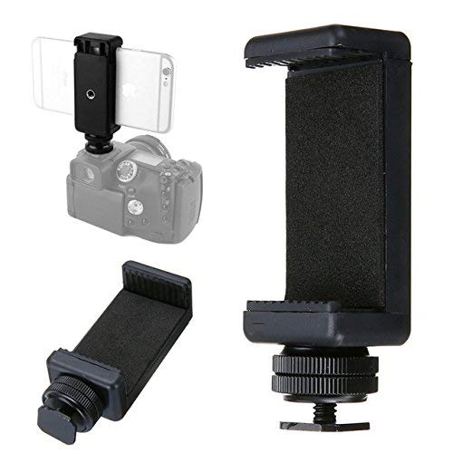 HIFFIN® A E P Universal Mobile Clip New and Small Size Camera and Selfie Stick Holder New Tripod Attachment (Black)